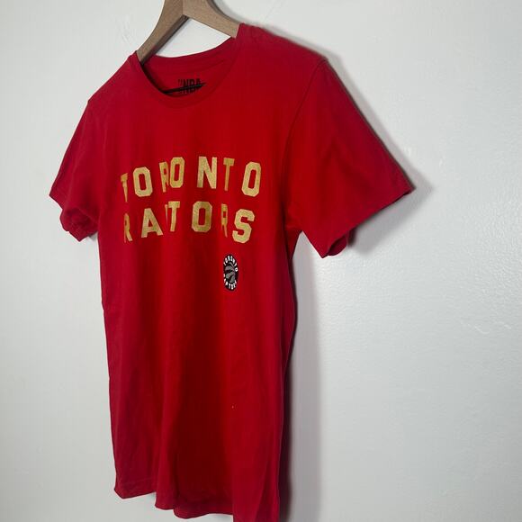 NBA Mens Toronto Raptors Basketball Sports Logo Print Red Crewneck T-Shirt Small - Picture 4 of 7